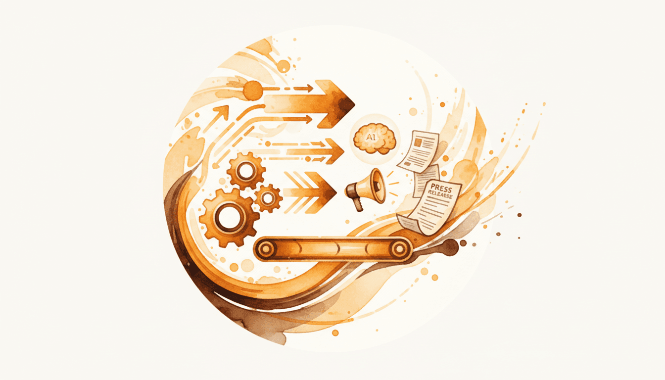 広報AI活用でプレスリリース作成が5倍速に!中小企業がメディア露出を最大化する自動化戦略
