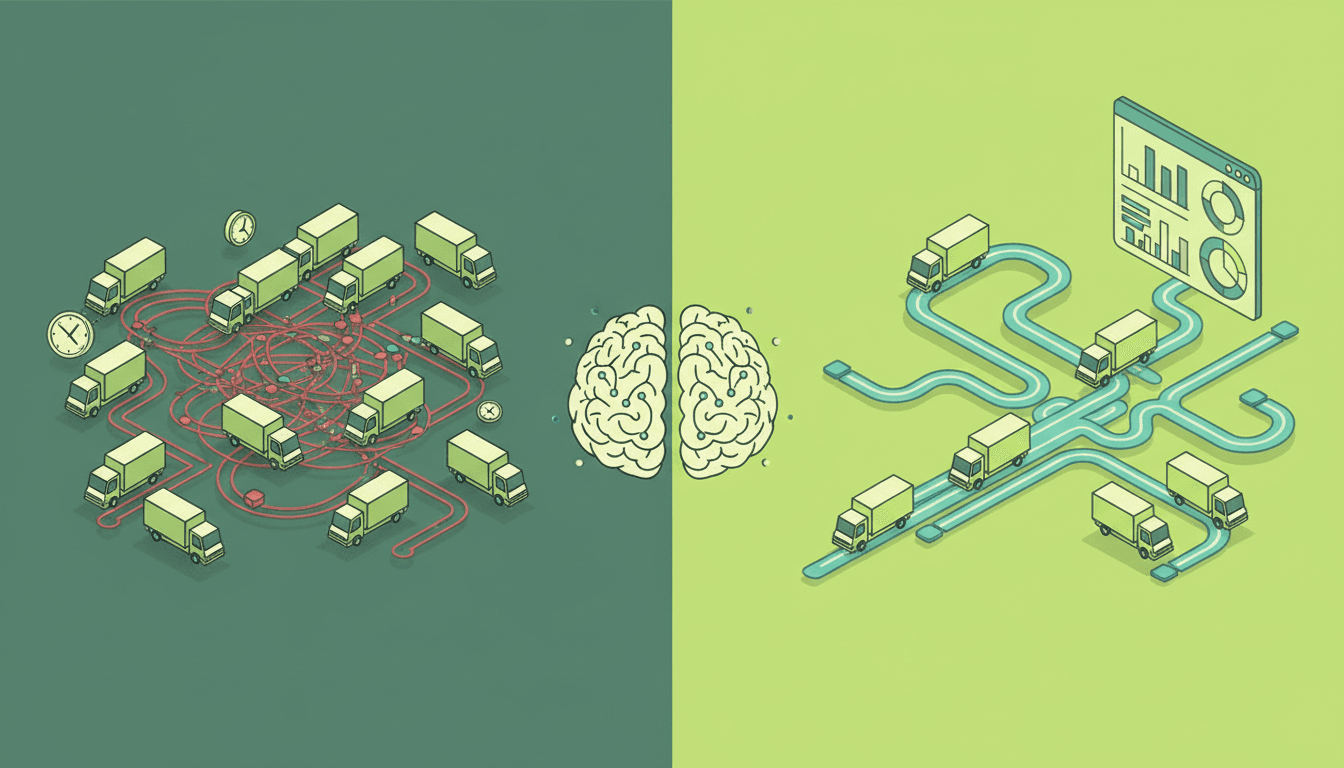 中小運送会社がAIで残業半減!配送ルート最適化の成功事例と導入ステップ