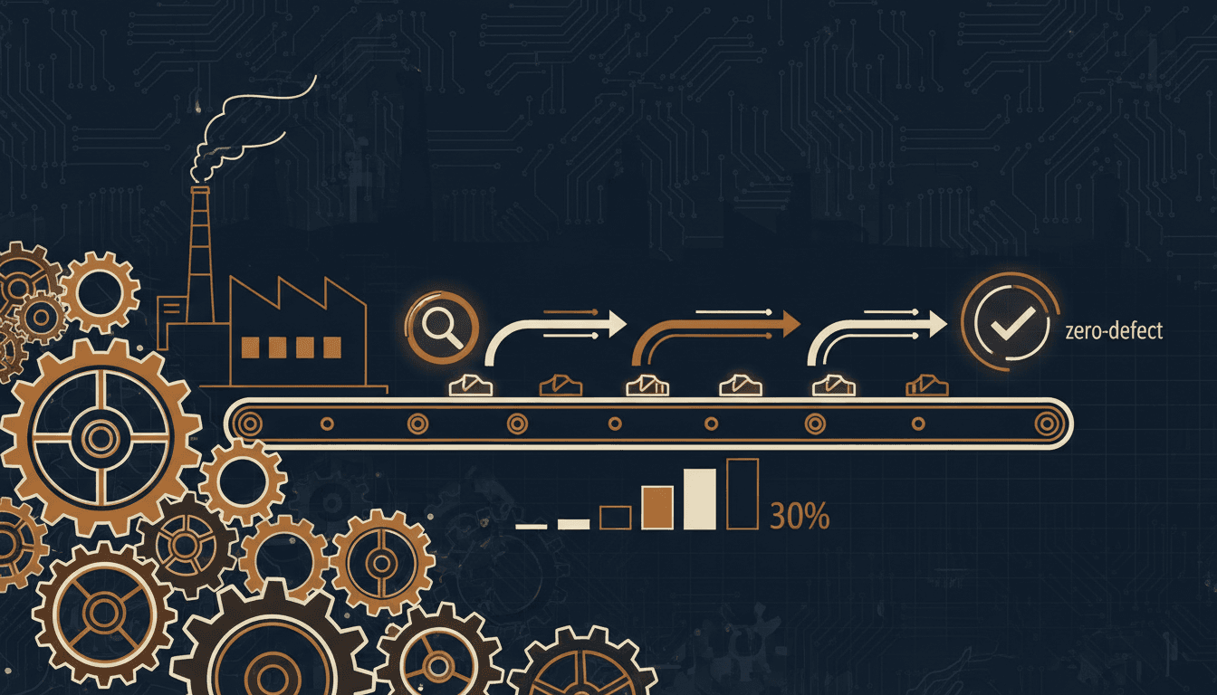 【中小製造業向け】AI外観検査で不良品ゼロへ!生産効率を30%向上させた導入事例と成功の秘訣
